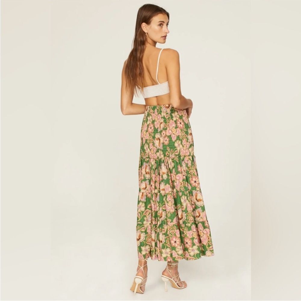 MISA Los Angeles Lola Smocked Cotton Convertible Skirt Dress XS $330 - Picture 3 of 9